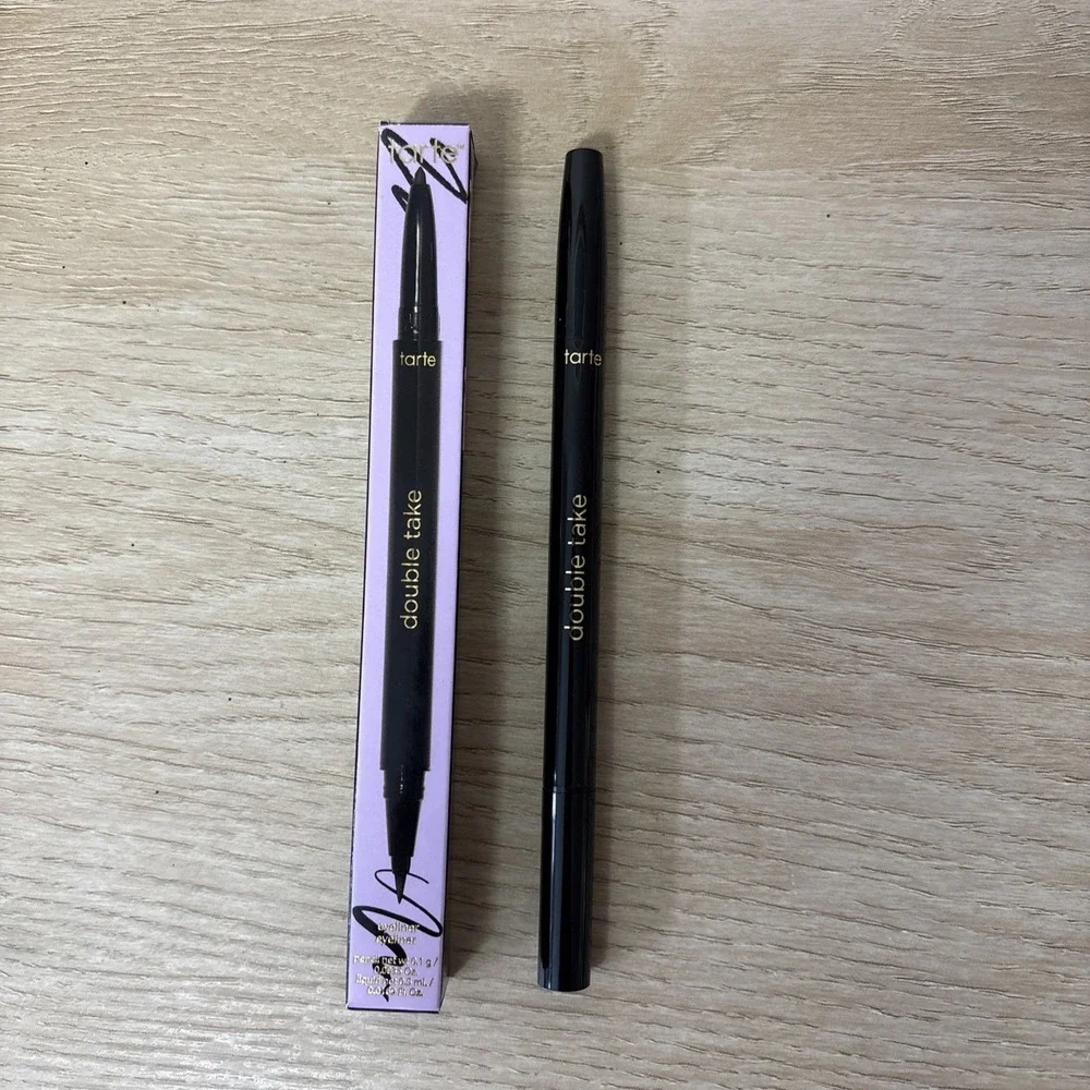 Tarte Double Take Eyeliner Liquid And Gel Eyeliner Full Size‎ Black